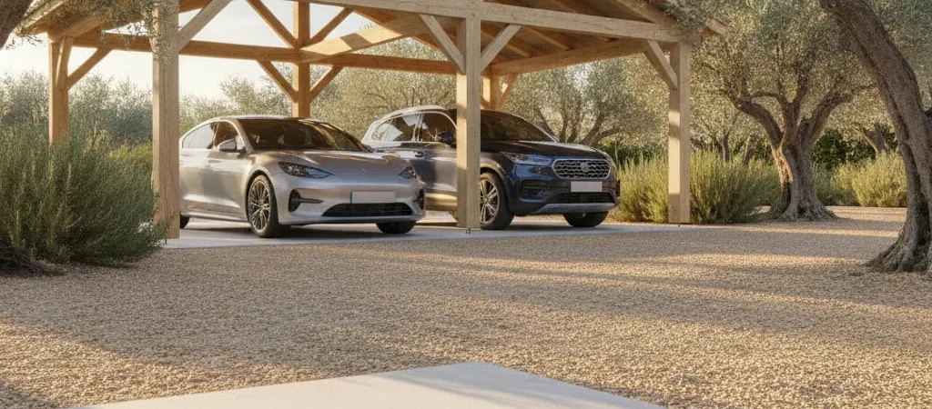 Quelles dimensions pour un carport en bois pour deux voitures ?