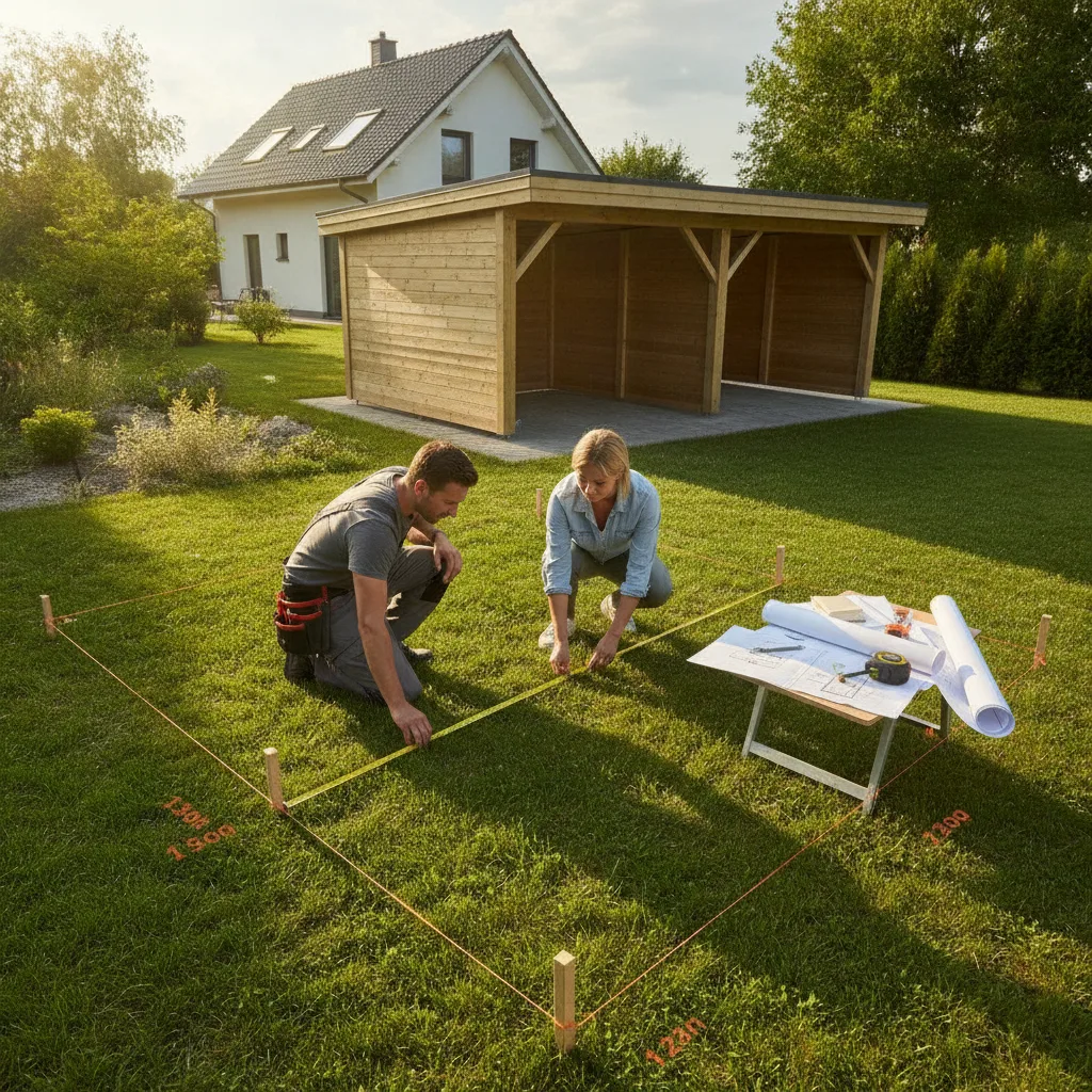 carport bois 2 voitures dimensions