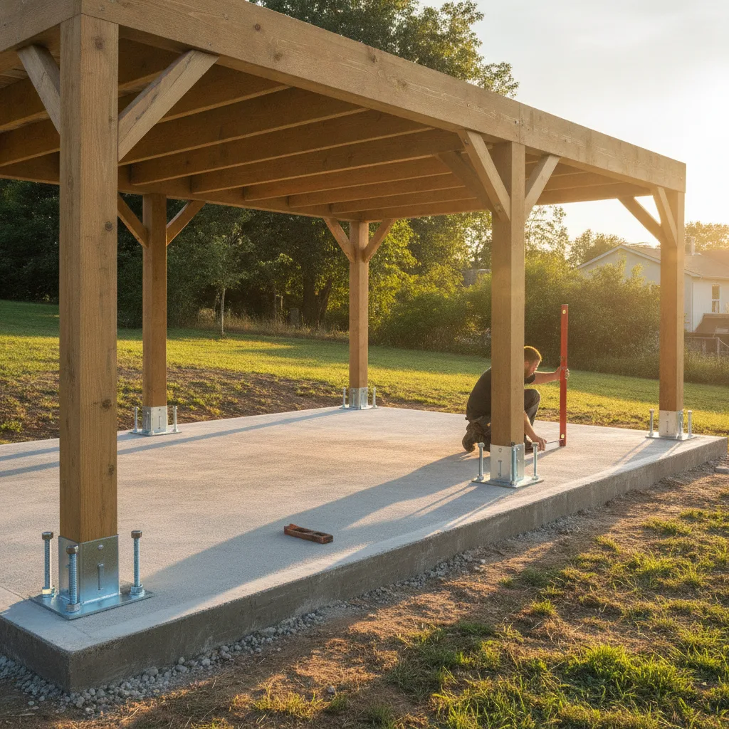 carport bois 2 voitures dimensions